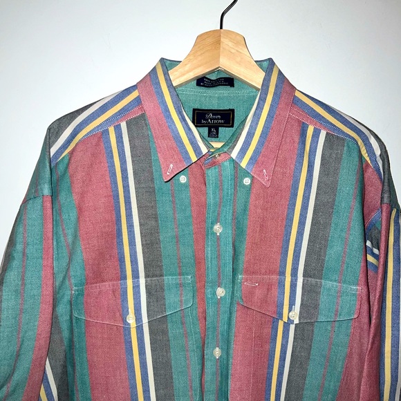 2 Dover By Arrow Vintage long sleeve shirts XL - Picture 5 of 7